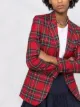 RED Valentino blazer con motivo de cuadros
