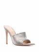 Imagem 2 de Gianvito Rossi Sandália peep toe com efeito metálico