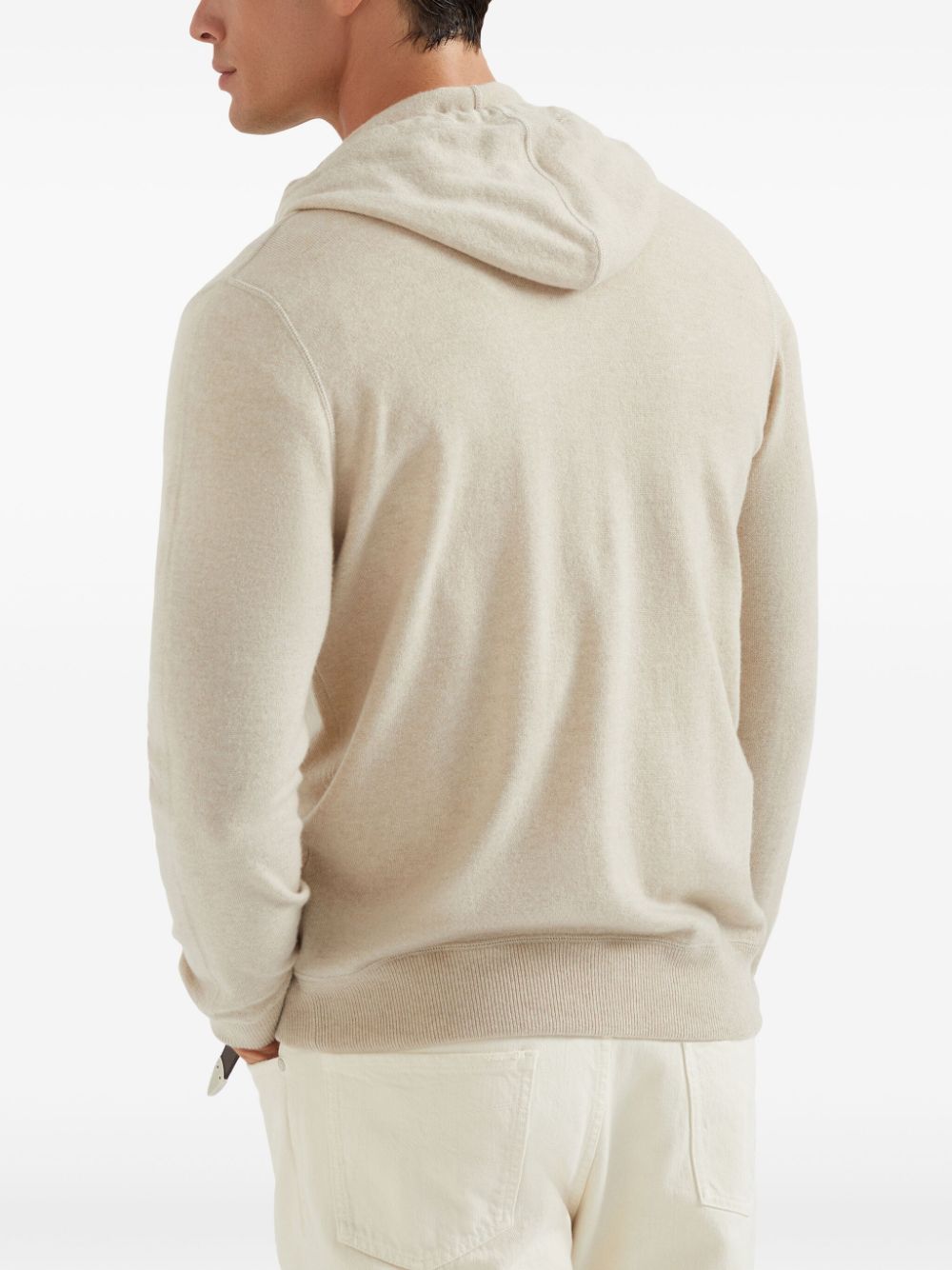 Brunello Cucinelli zip-up cashmere hoodie Men