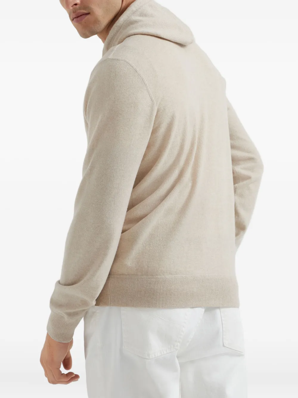 Brunello Cucinelli zip-up cashmere hoodie | Clothing | Image 4
