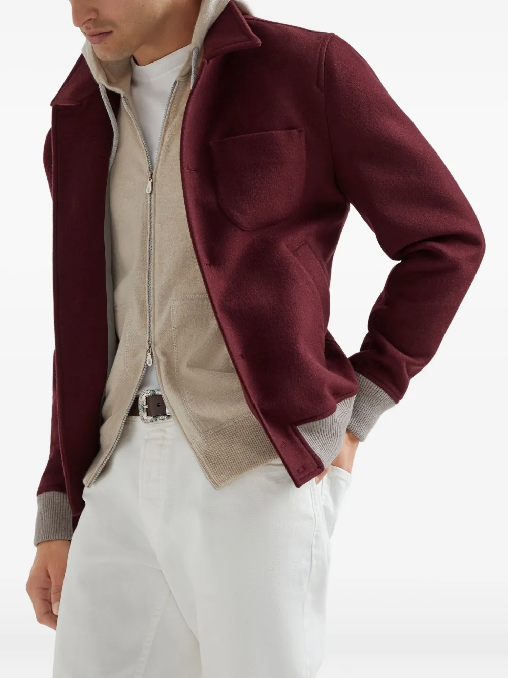 Brunello Cucinelli zip-up cashmere hoodie | Image 5