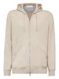 Brunello Cucinelli zip-up cashmere hoodie - Neutrals