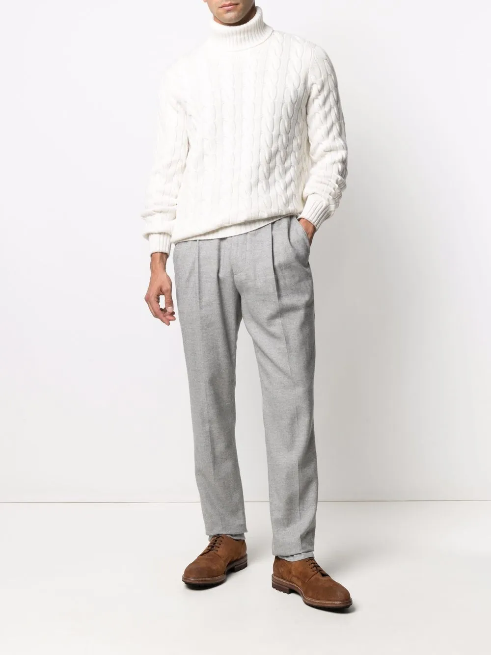 Brunello Cucinelli Kasjmier trui - Wit