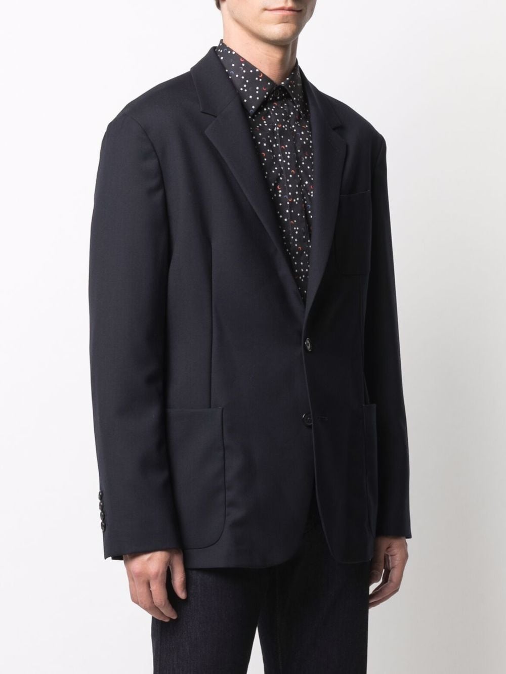 Shop Paul Smith Darted Single-breast Wool Blazer In Blue