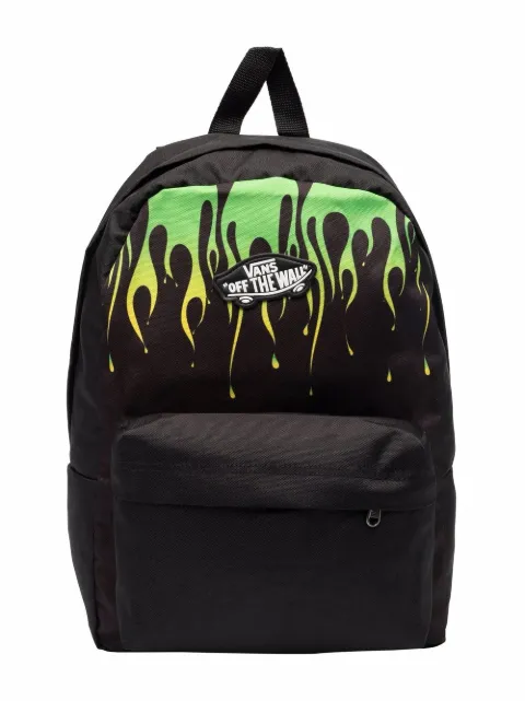Vans Kids شنطة ظهر بسحاب وطبعة لهب