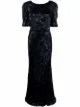 Image 1 of Saloni painterly-print maxi dress