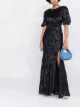 Image 2 of Saloni painterly-print maxi dress
