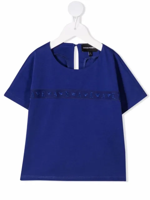 Emporio Armani Kids logo-print short-sleeved T-shirt