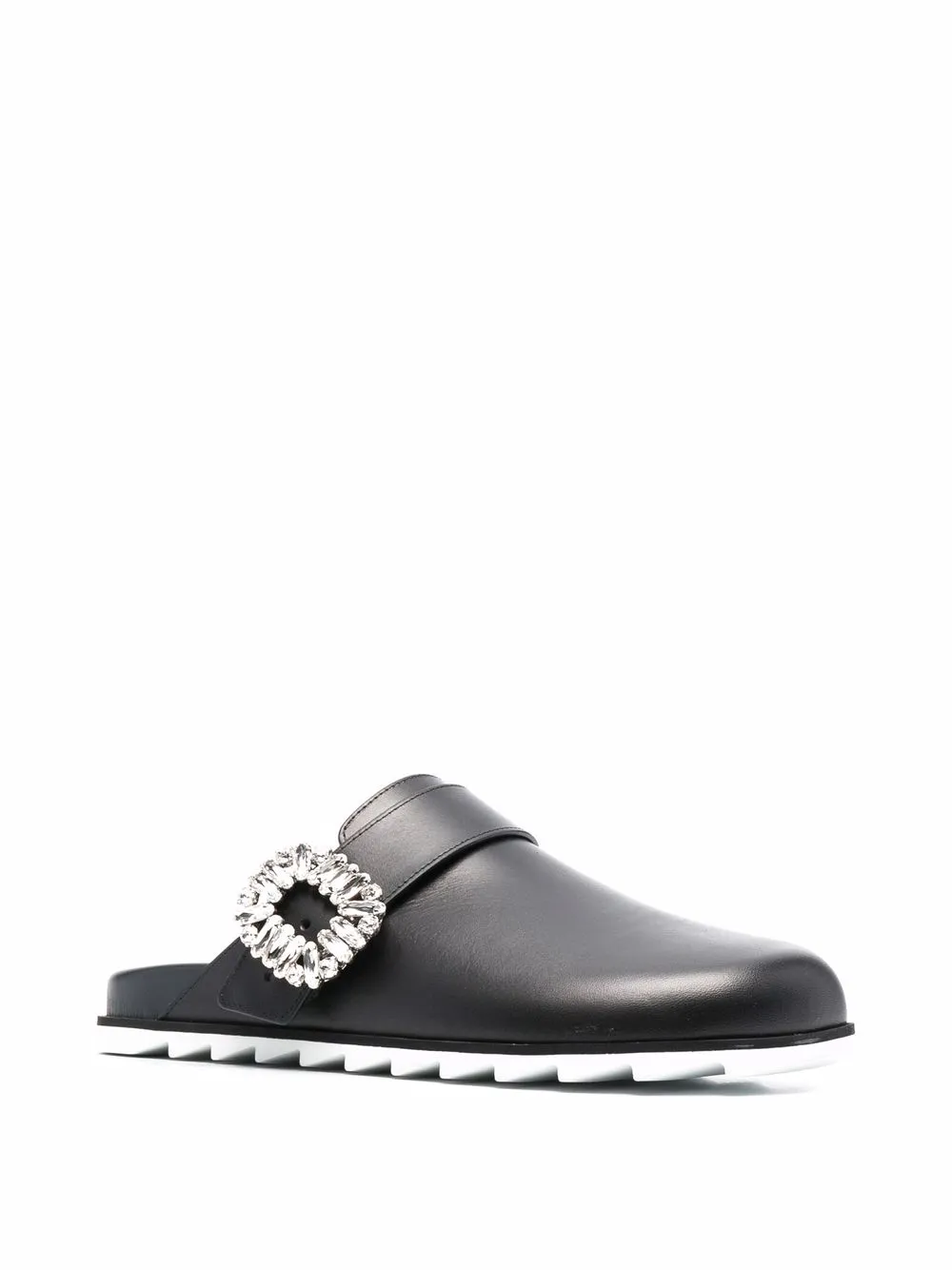 Roger Vivier Slidy Viv crystal-buckle mules | Heeled Mules | Image 2
