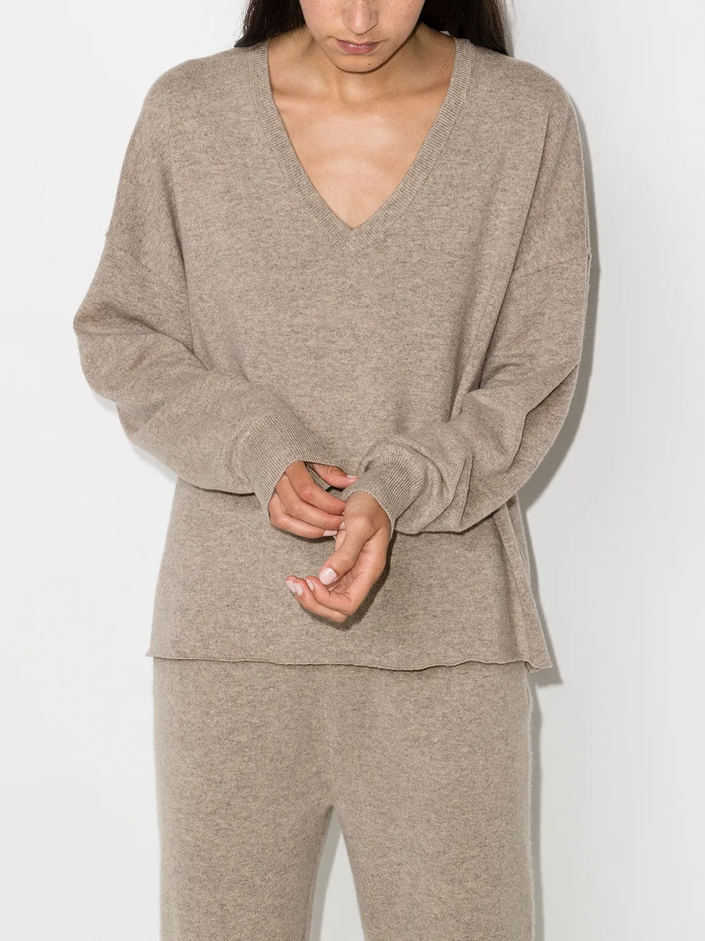 Image 2 of extreme cashmere V-neck jumper