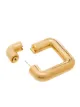 Jil Sander square hoop earrings