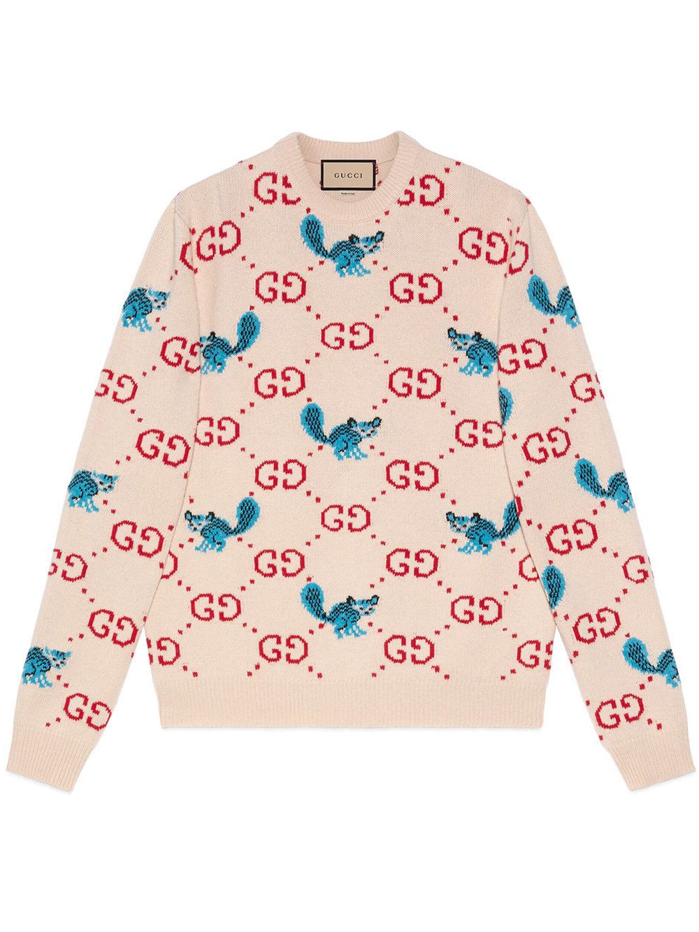 Gucci x Freya Hartas GG Animal Wool Jumper - Farfetch