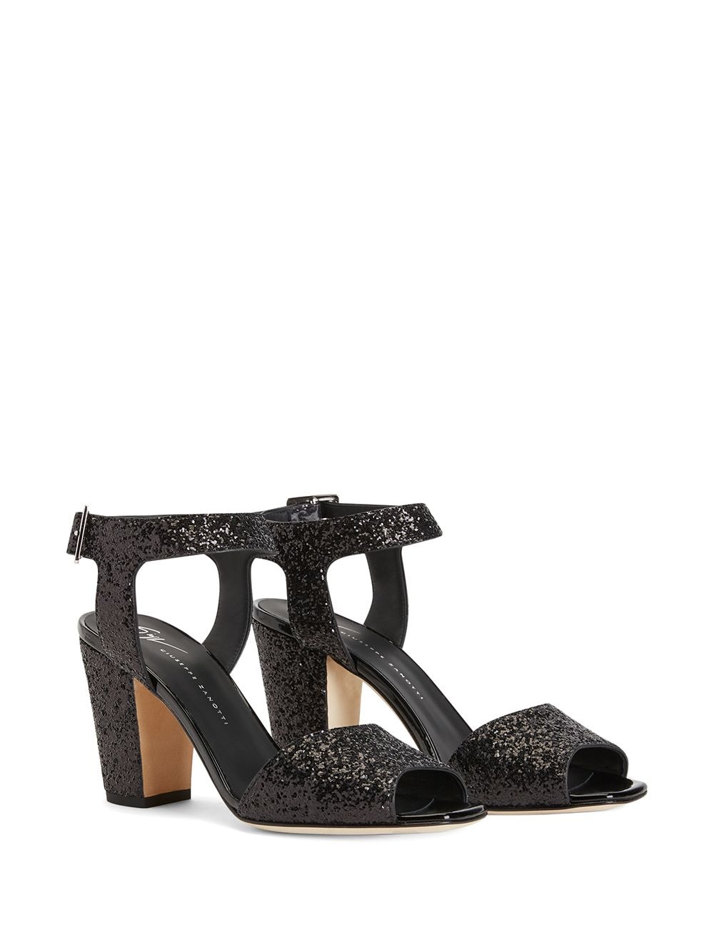 Giuseppe Zanotti Emmanuelle sandalen met glitter - Zwart