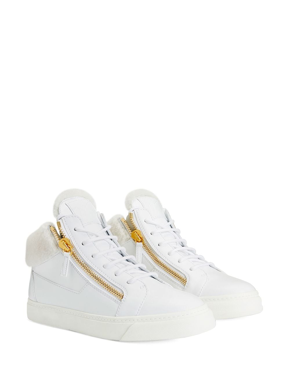 Image 2 of Giuseppe Zanotti Kriss leather mid-top sneakers