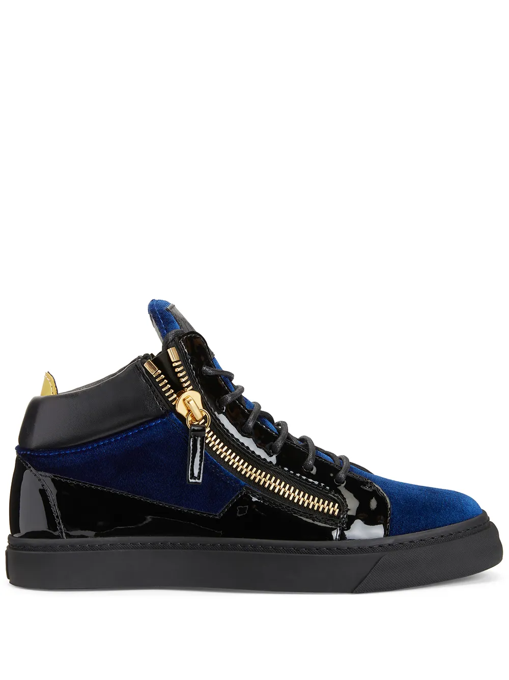 Kriss panelled mid-top sneakers