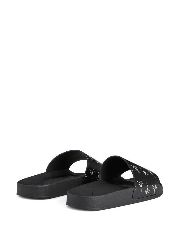 Giuseppe Zanotti Brett all-over Logo Slides - Farfetch