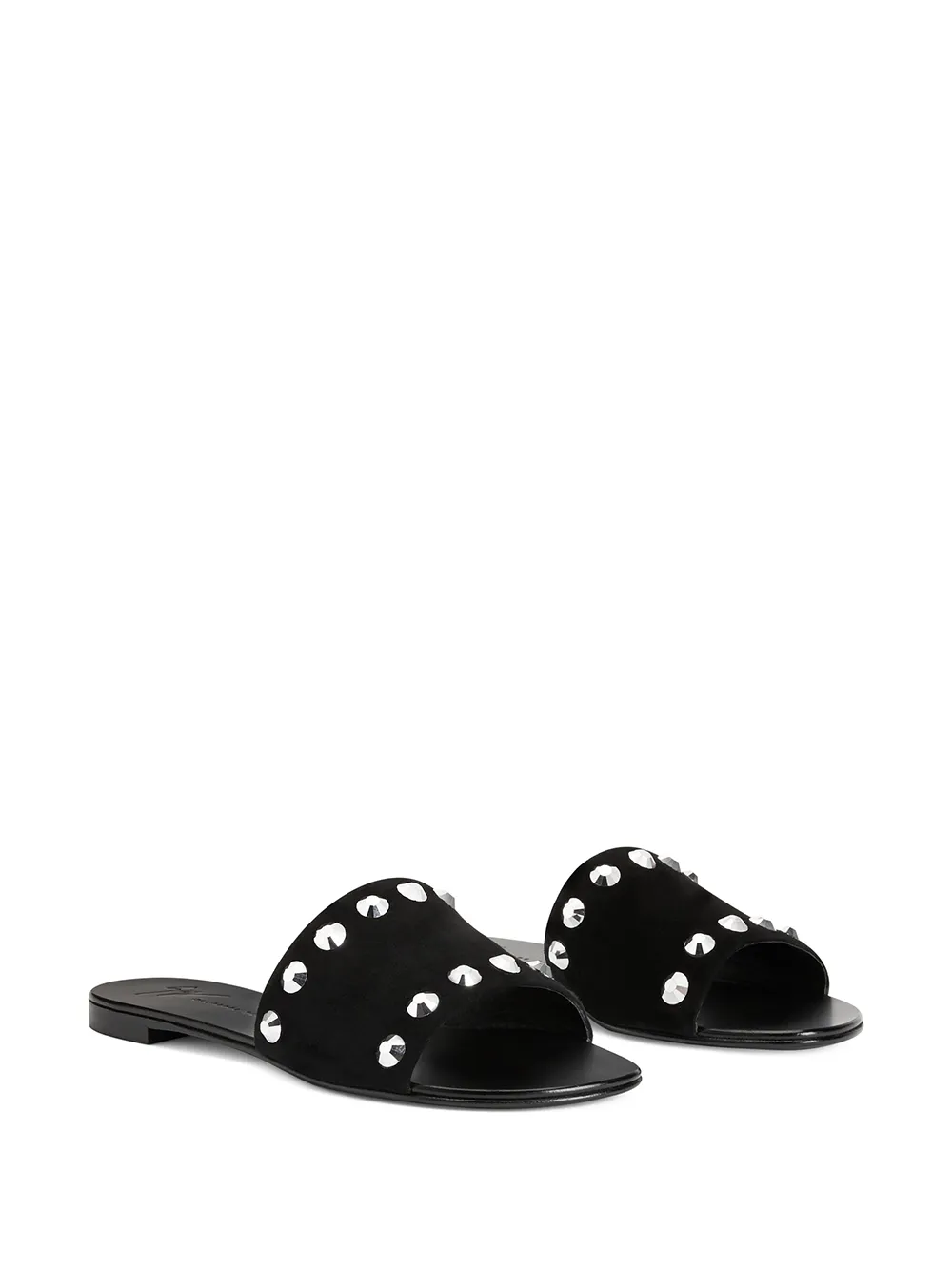 Giuseppe Zanotti Sandalen verfraaid met kristal - Zwart