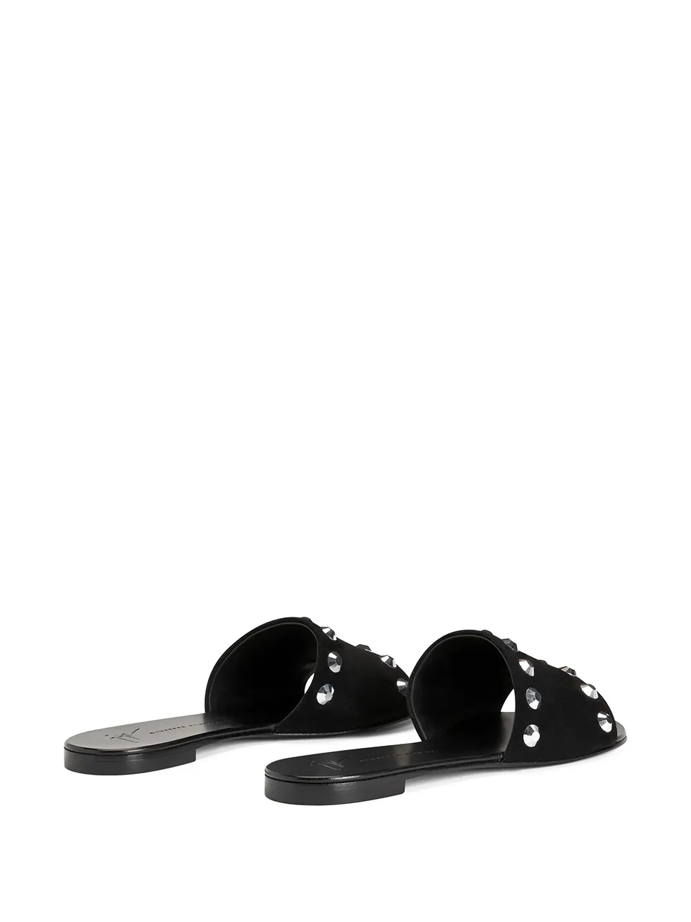 Giuseppe Zanotti Shirley Crystal-embellished Sandals In 黑色