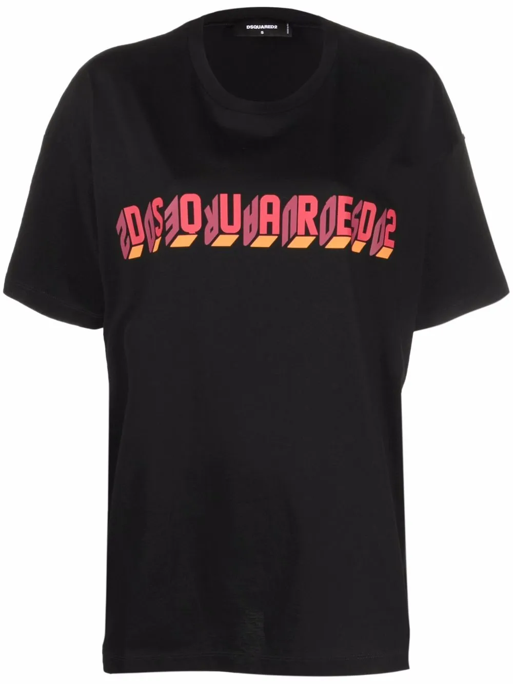 Dsquared2 playera con logo estampado - Negro