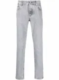 Brunello Cucinelli stonewashed slim-fit trousers - Black