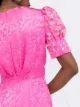 Saloni floral-print maxi dress