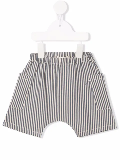 Babe And Tess striped cotton shorts
