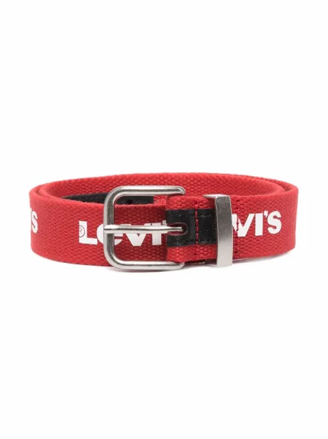 Levi's Kids logo-print buckled belt