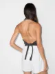 extreme cashmere wrapped halterneck top