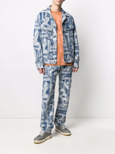 x Lee Rider jacquard-woven jeans 
