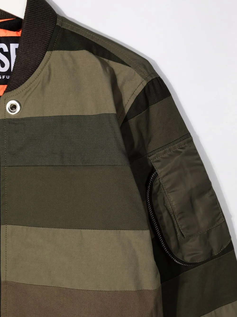 фото Diesel kids бомбер в технике пэчворк