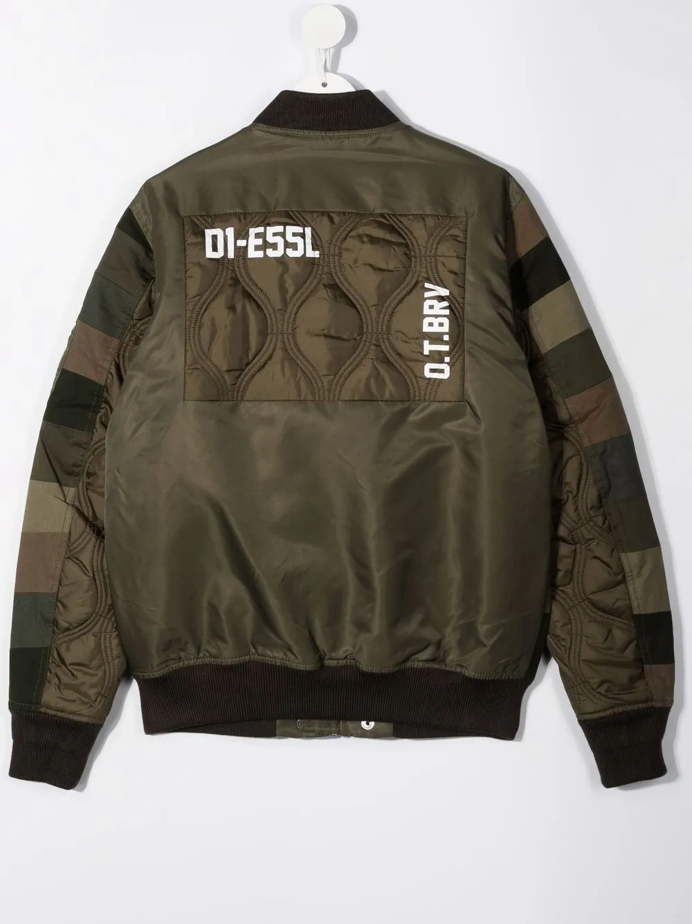 фото Diesel kids бомбер в технике пэчворк