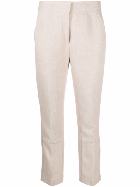 Tory Burch button-cuff trousers