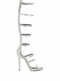 Giuseppe Zanotti Super Harmony 120mm caged sandals - Silver