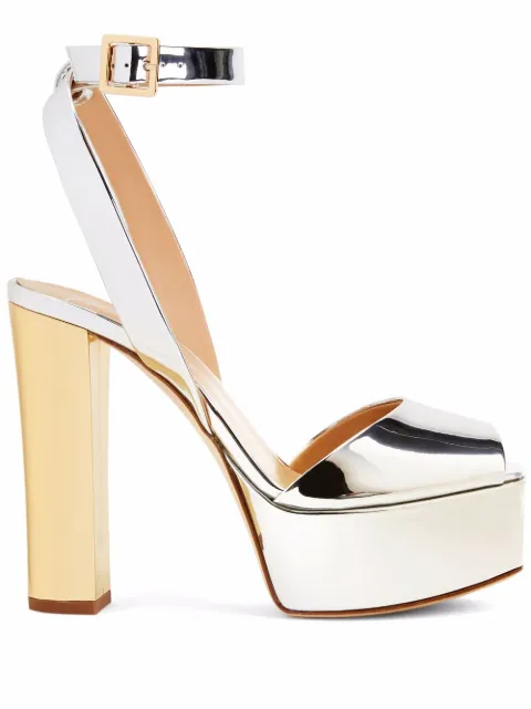 Giuseppe Zanotti Betty metallic platform sandals