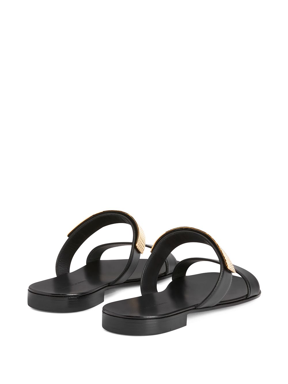 Shop Giuseppe Zanotti Zak Strap-detail Sandals In 黑色