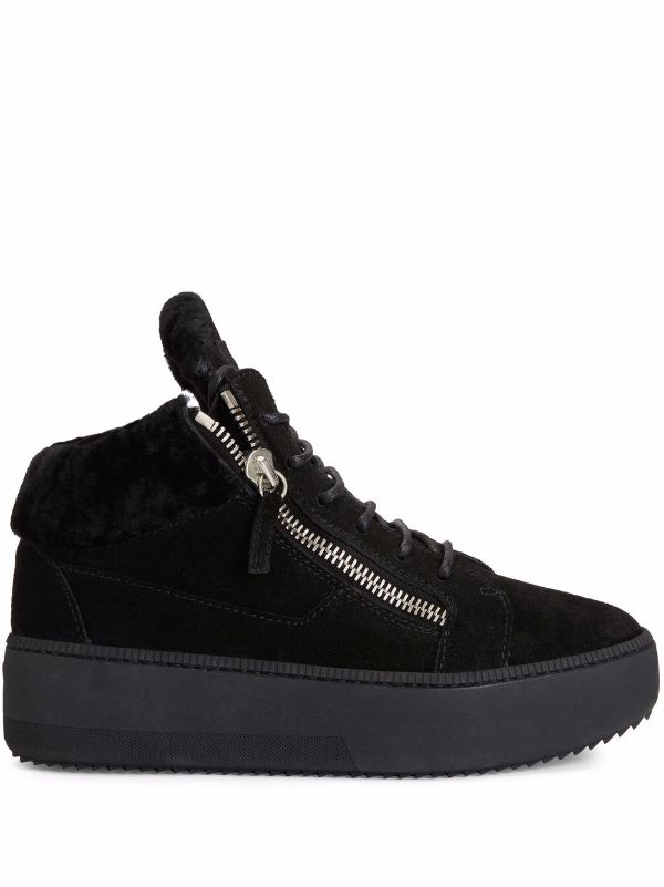 Shearling hot sale lined sneakers