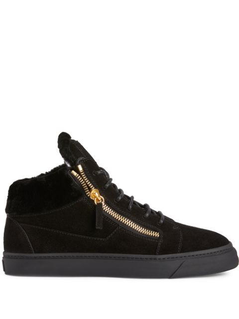 Kriss suede mid-top sneakers