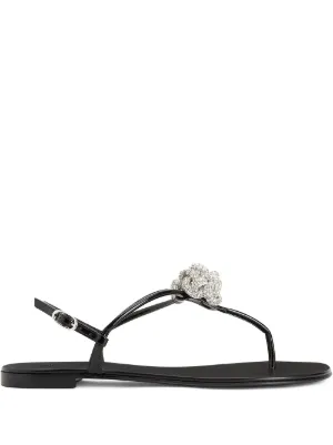 Giuseppe Zanotti crystal embellished Sandals Farfetch