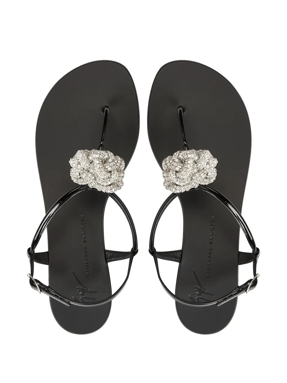 Giuseppe Zanotti crystal embellished Sandals Farfetch