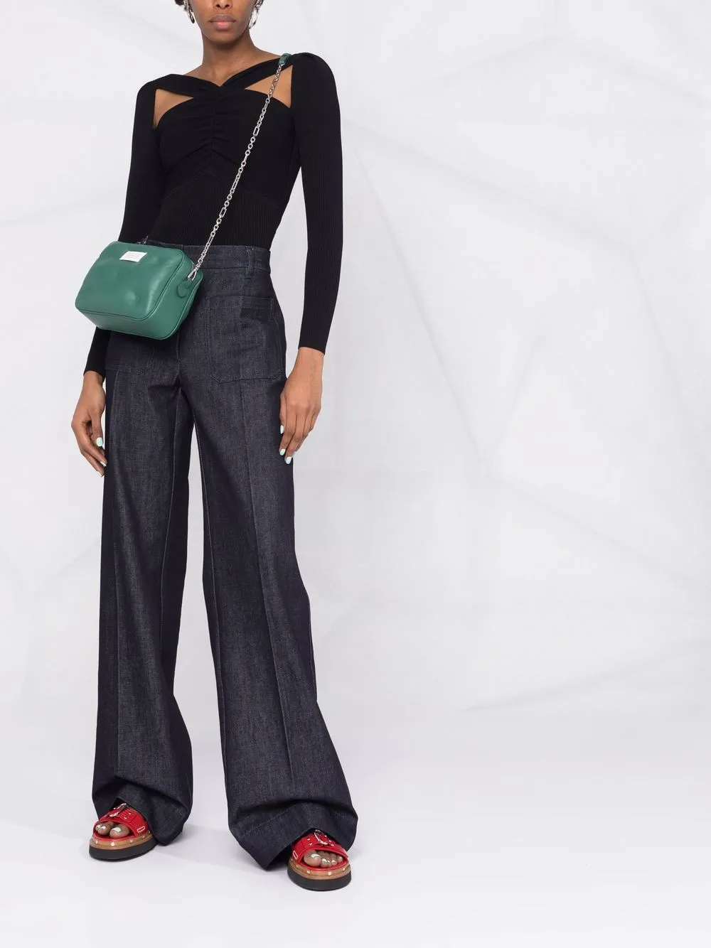 фото Maison margiela стеганая сумка через плечо