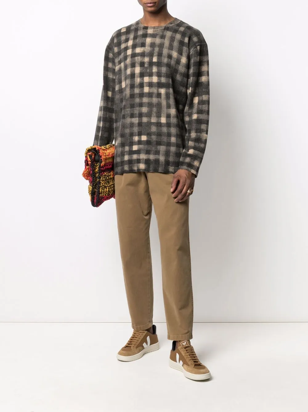 Kenzo Geruite trui - Zwart