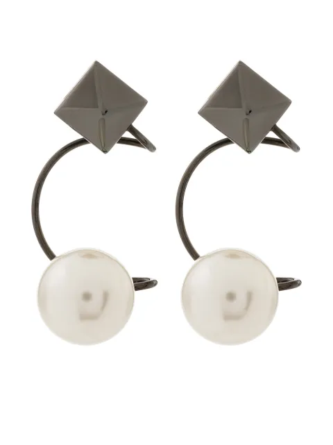 Valentino Garavani Rockstud pearl-embellished ear cuffs