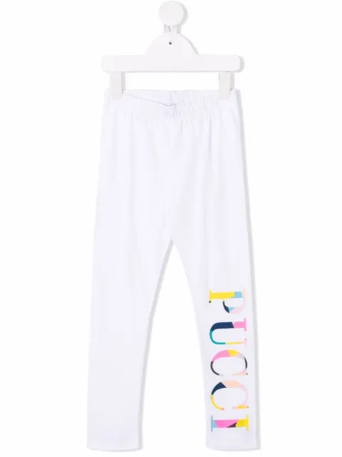PUCCI Junior logo print leggings