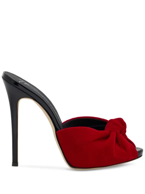 Giuseppe Zanotti sandales Bridget 120 mm en velours