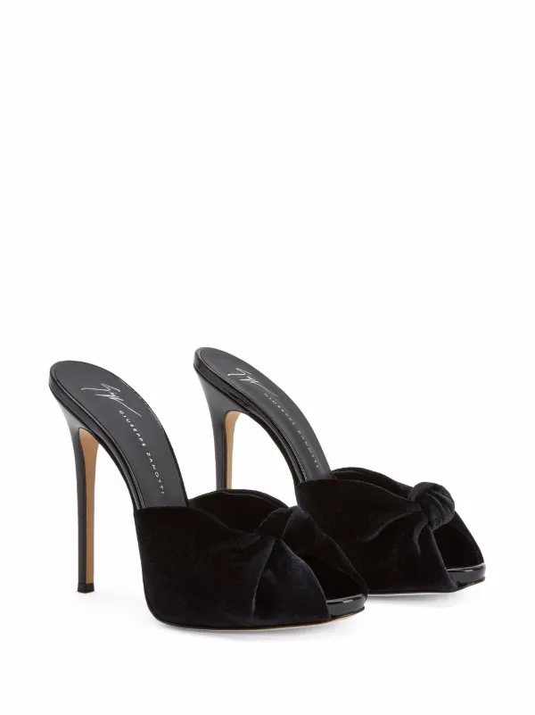 Giuseppe Zanotti 120mm Bridget knot-detail Sandals | Black