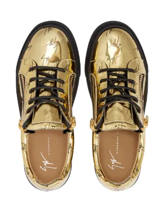 Nicki metallic signature-logo sneakers展示图