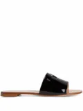 Giuseppe Zanotti Shirley patent-effect slides - Black