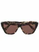 Imagem 1 de Bottega Veneta Eyewear Óculos de sol retangular