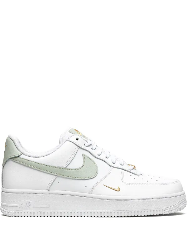 Nike Womens Air Force 1 Low White Grey Gold Sneakers/Shoes CZ0270-106 (US 12)