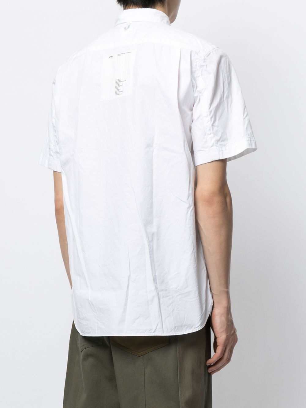 фото Junya watanabe man рубашка с короткими рукавами и графичным принтом